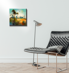 Autumn Leaves in the Breeze Wrapped Canvas