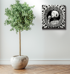 Folk Revival Wrapped Canvas