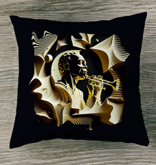 Vibrant Violin Volumes Indoor Pillow