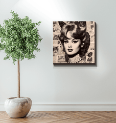 Ethereal Harmonies Wrapped Canvas Musical Echoes - Beyond T-shirts