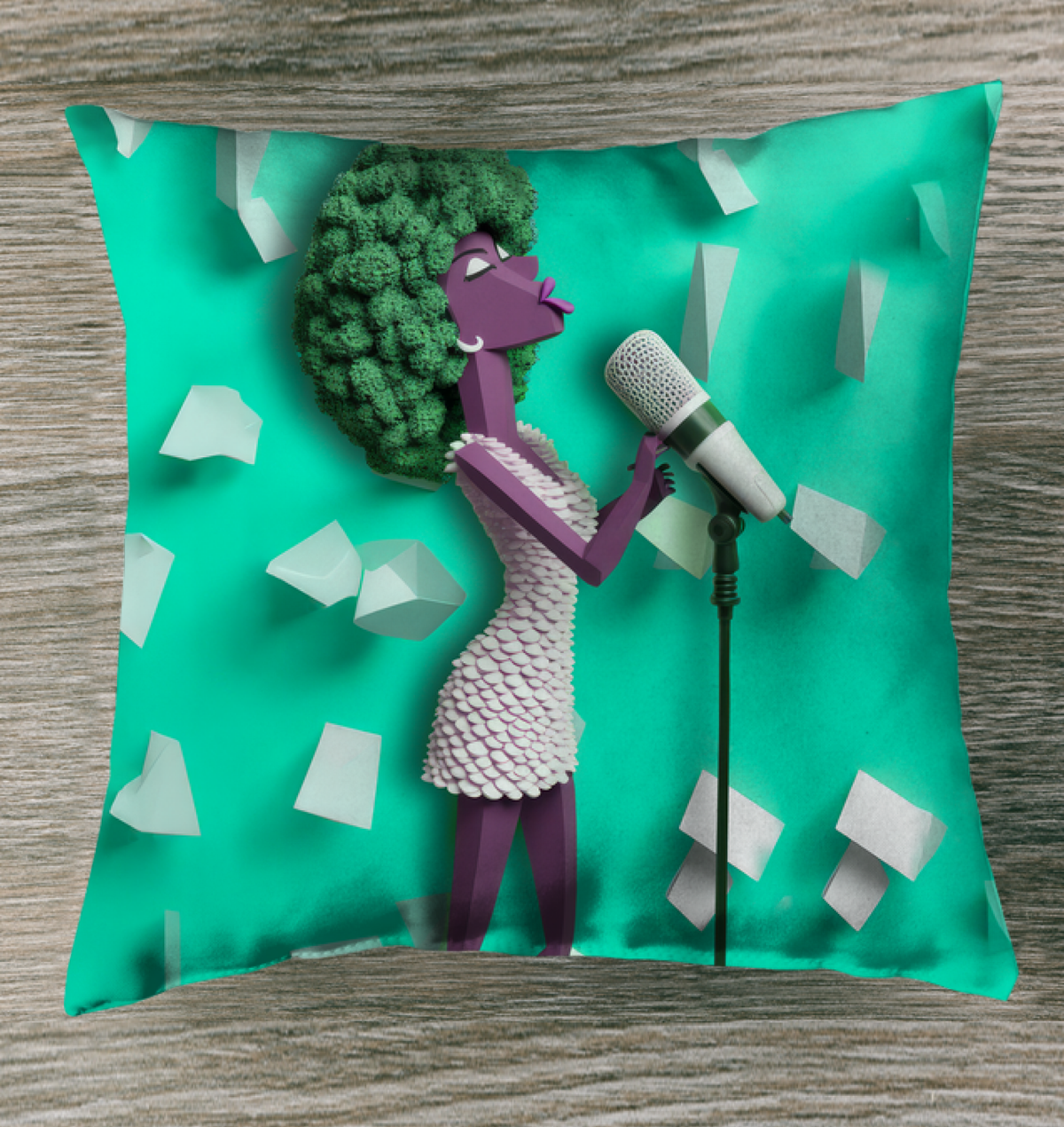 Tranquil Zen Garden outdoor pillow featuring serene design.