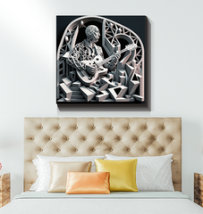 Tropical Salsa Wrapped Canvas
