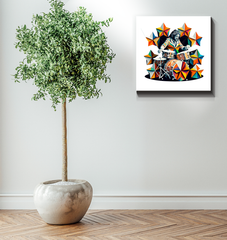 Tuneful Tunes Wrapped Canvas