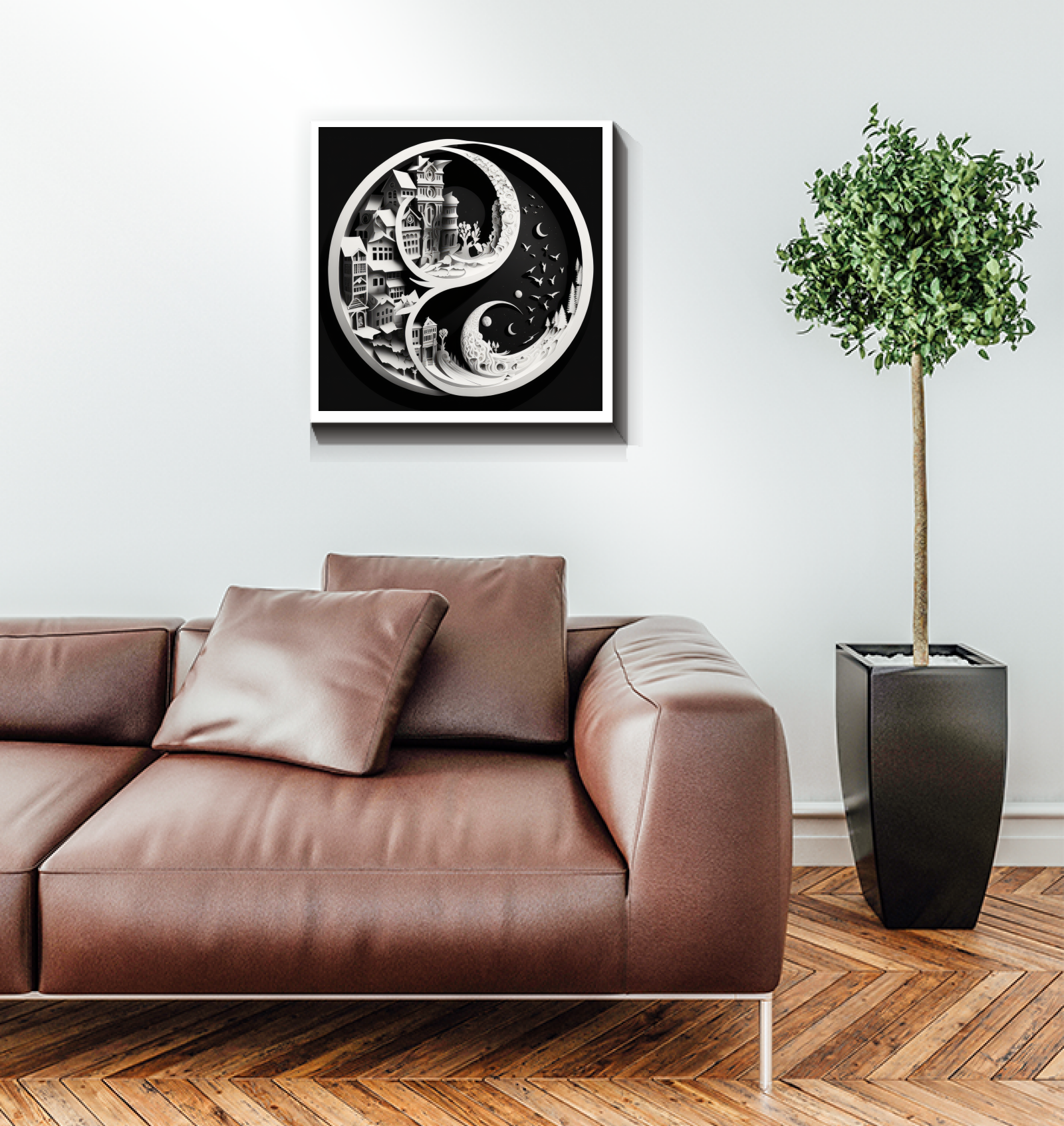 Stride and Pause art piece for modern home decor.