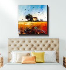 Fields of Gold Harvest Wrapped Canvas