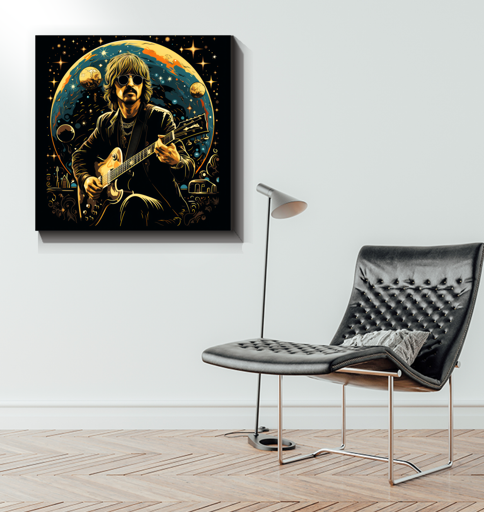 Rhythmic Rain Music Notes In The Storm Canvas