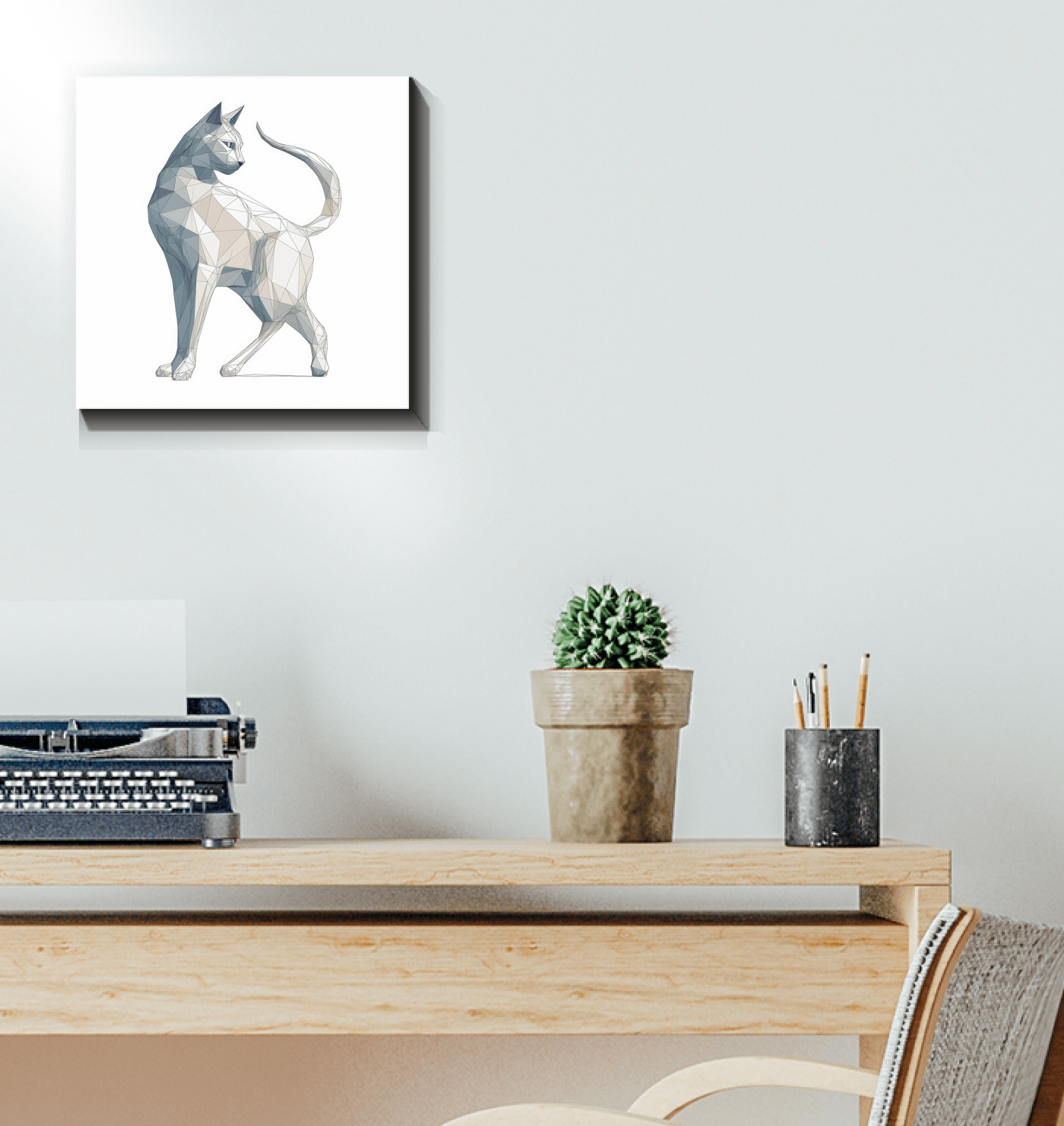 Graceful Purrfect Gaze Canvas - Beyond T-shirts