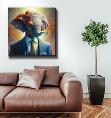 Elephant Dreamscape Wrapped Canvas