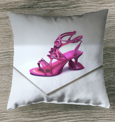 Futuristic Footprints Patio Pillow - Beyond T-shirts