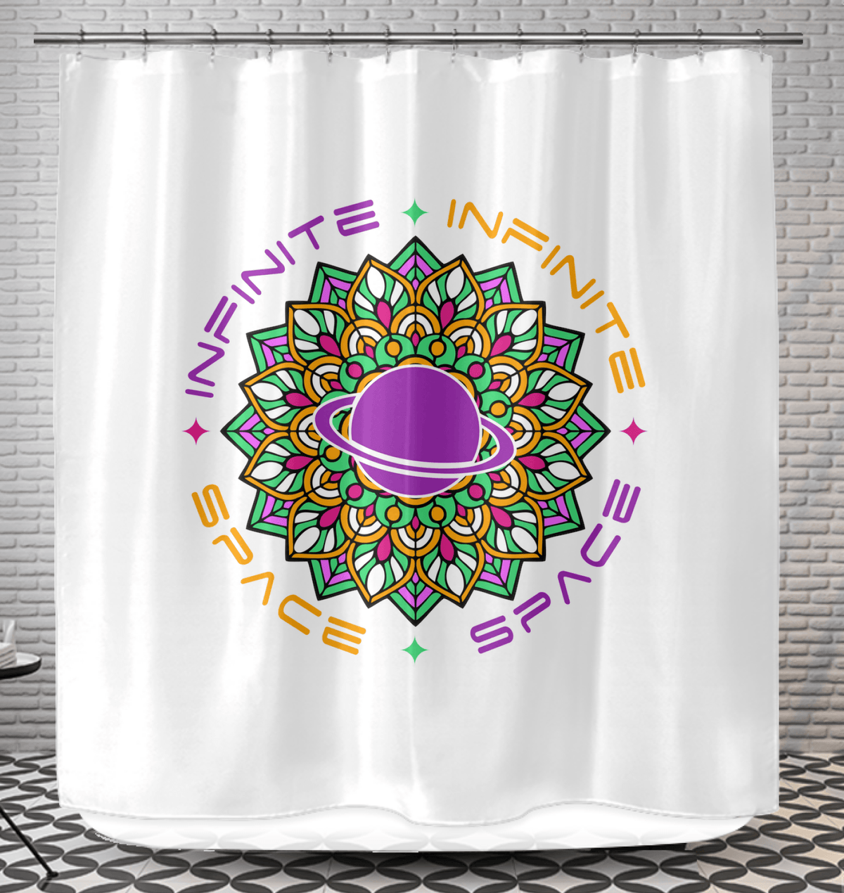 Mandala Of Serenity Shower Curtain - Beyond T-shirts