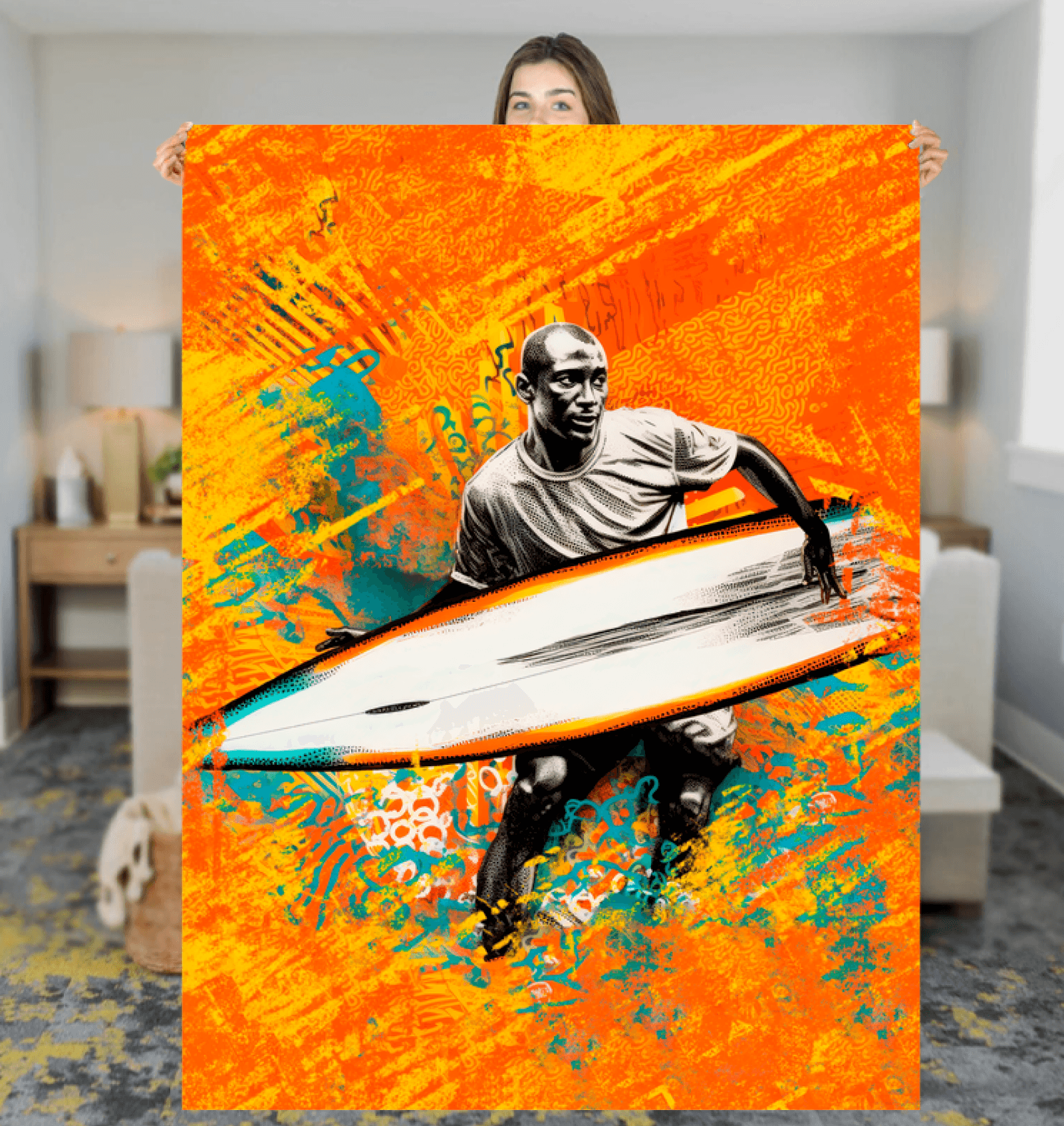 Surfing Dreams Sherpa Blanket - Beyond T-shirts