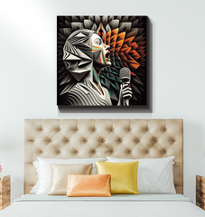 Symphony Silhouette Wrapped Canvas