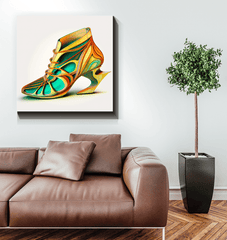 Abstract Footwear Vision - Futuristic Canvas Print - Beyond T-shirts