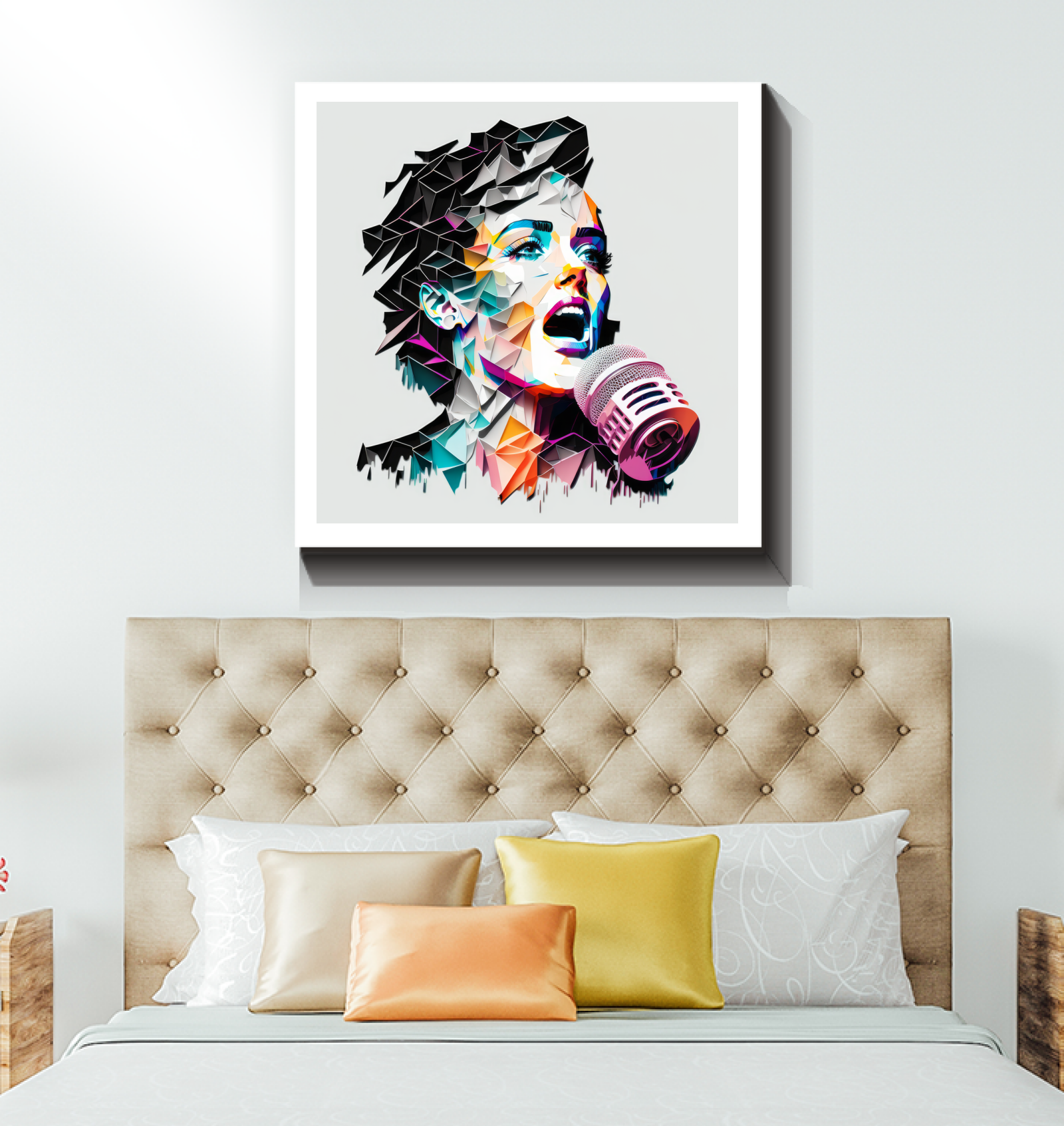 Psychedelic rock and roll canvas artwork for collectors