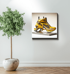 Futuristic Footsteps - Shoe Design Canvas - Beyond T-shirts