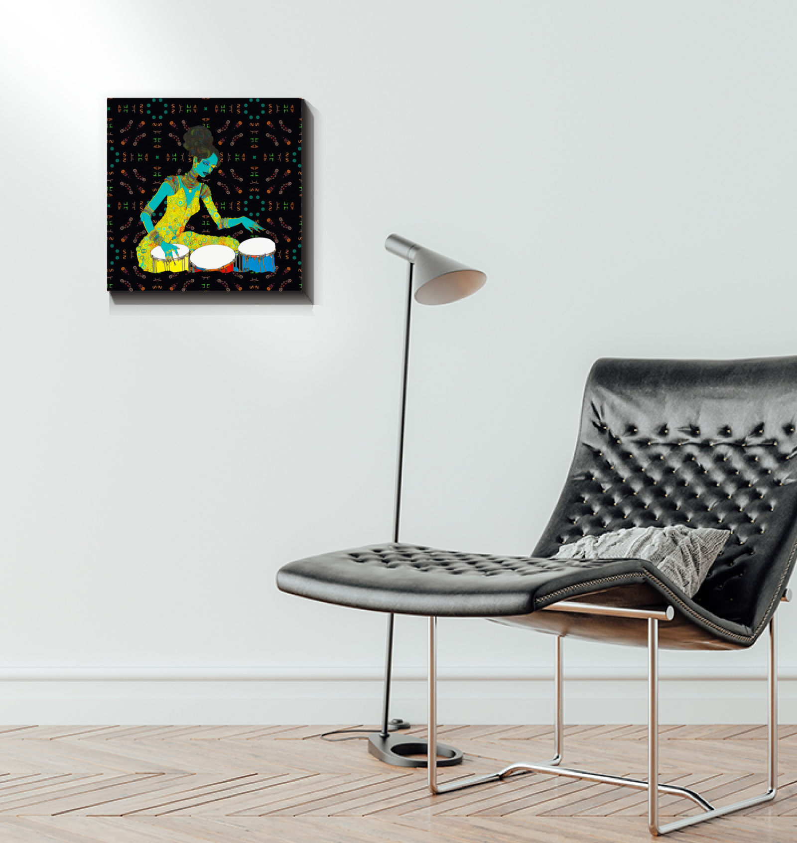 Peaceful art canvas depicting Tranquil Melodies.