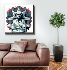 Beat Burst Wrapped Canvas