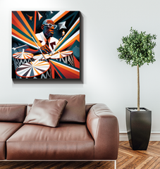 Vibrant Violin Virtuoso Wrapped Canvas