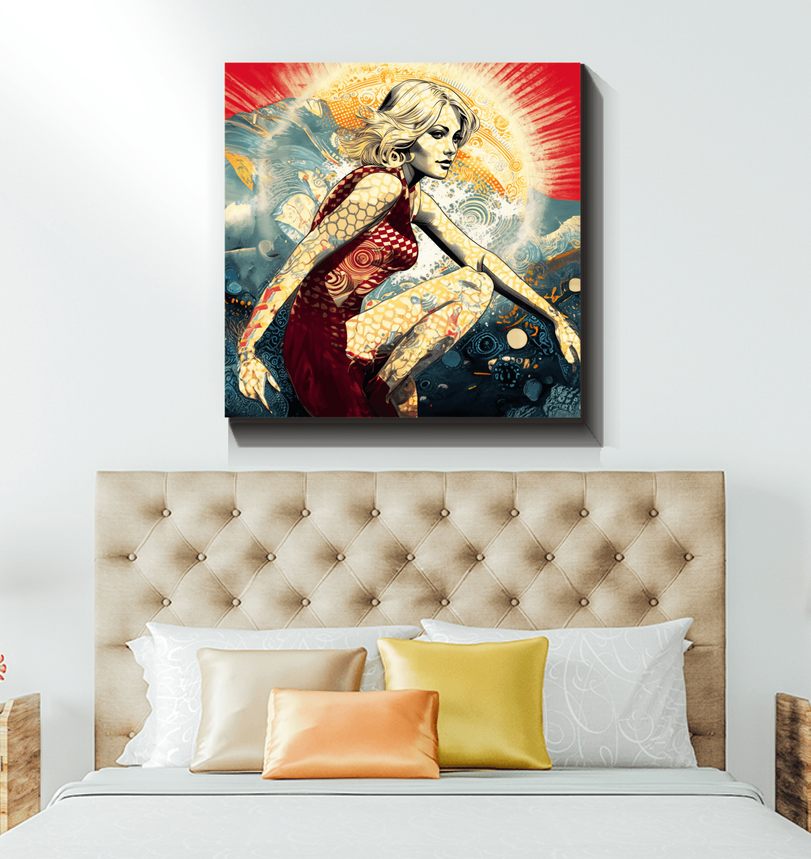 Surfing Odyssey Canvas Art Print - Beyond T-shirts