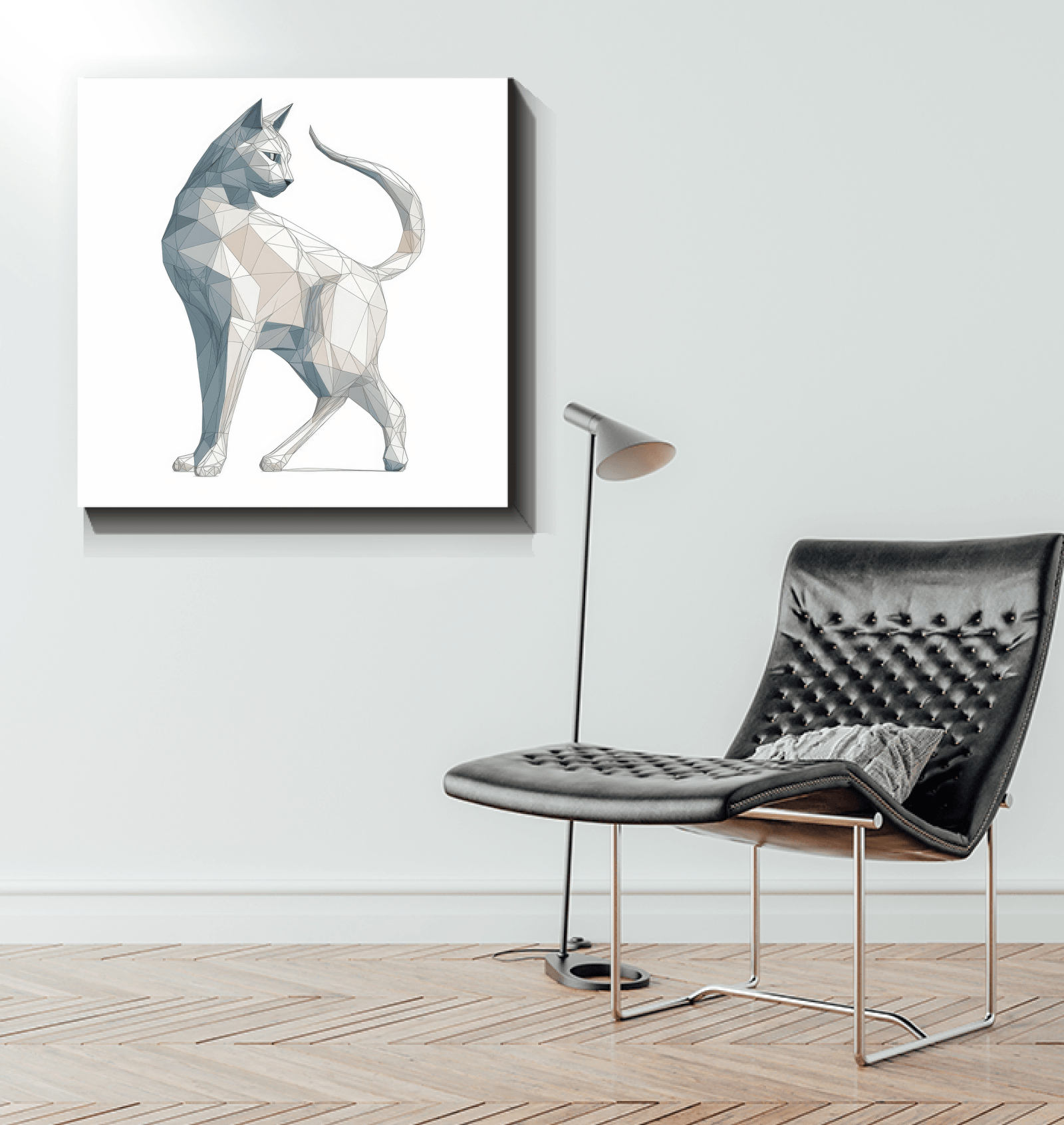 Graceful Purrfect Gaze Canvas - Beyond T-shirts