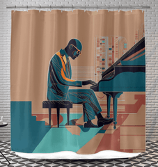 Chic and Stylish Fashion Jam Shower Curtain - Beyond T-shirts
