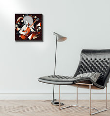 Keyboard Kaleidoscope Wrapped Canvas