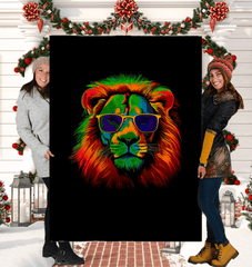 Lion and Cub Connection Sherpa Blanket - Beyond T-shirts