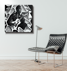 Jazz Sax Serenade Wrapped Canvas