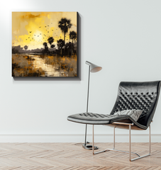 Mountain Bliss Wrapped Canvas