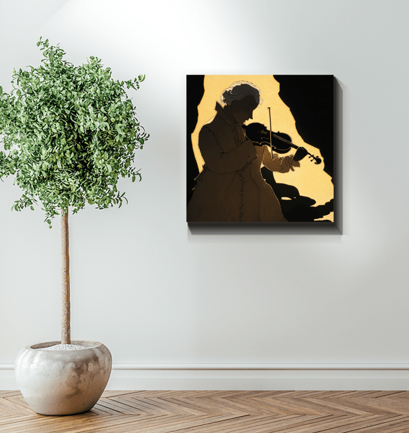 Mozart's Muse - Classical Music Canvas Art - Beyond T-shirts