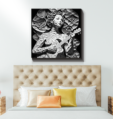 Beat Burst Musical Wrapped Canvas