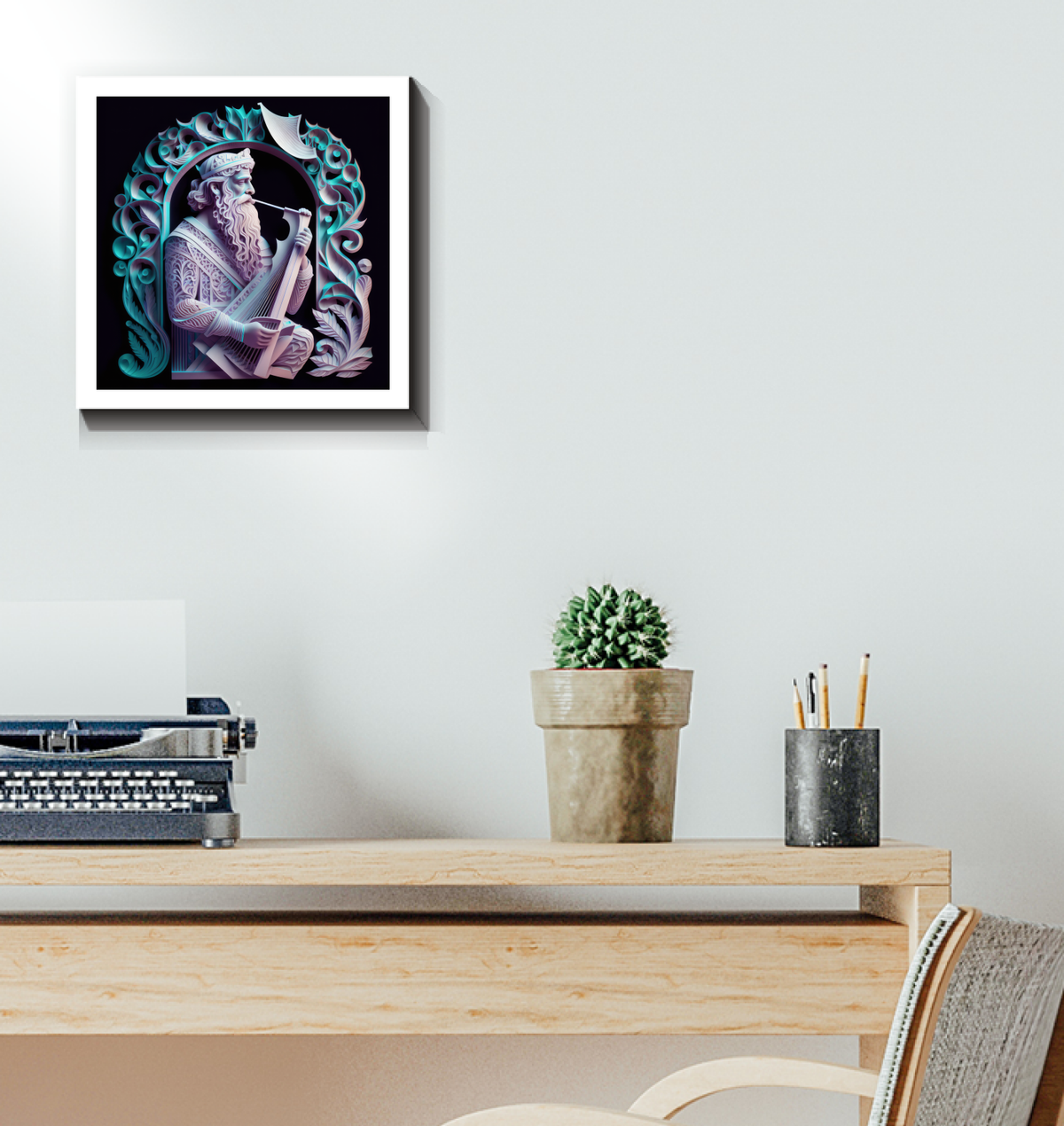 Authentic Tribal Drum Canvas for Modern Homes