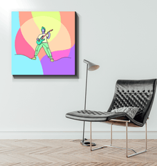 Boy Playing Guitar 1 Wrapped Canvas - Beyond T-shirts