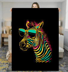 Bright Zebra Eyewear Sherpa Blanket - Beyond T-shirts