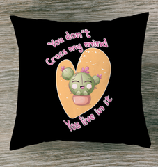 You Dont Cross My Mind Outdoor Pillow