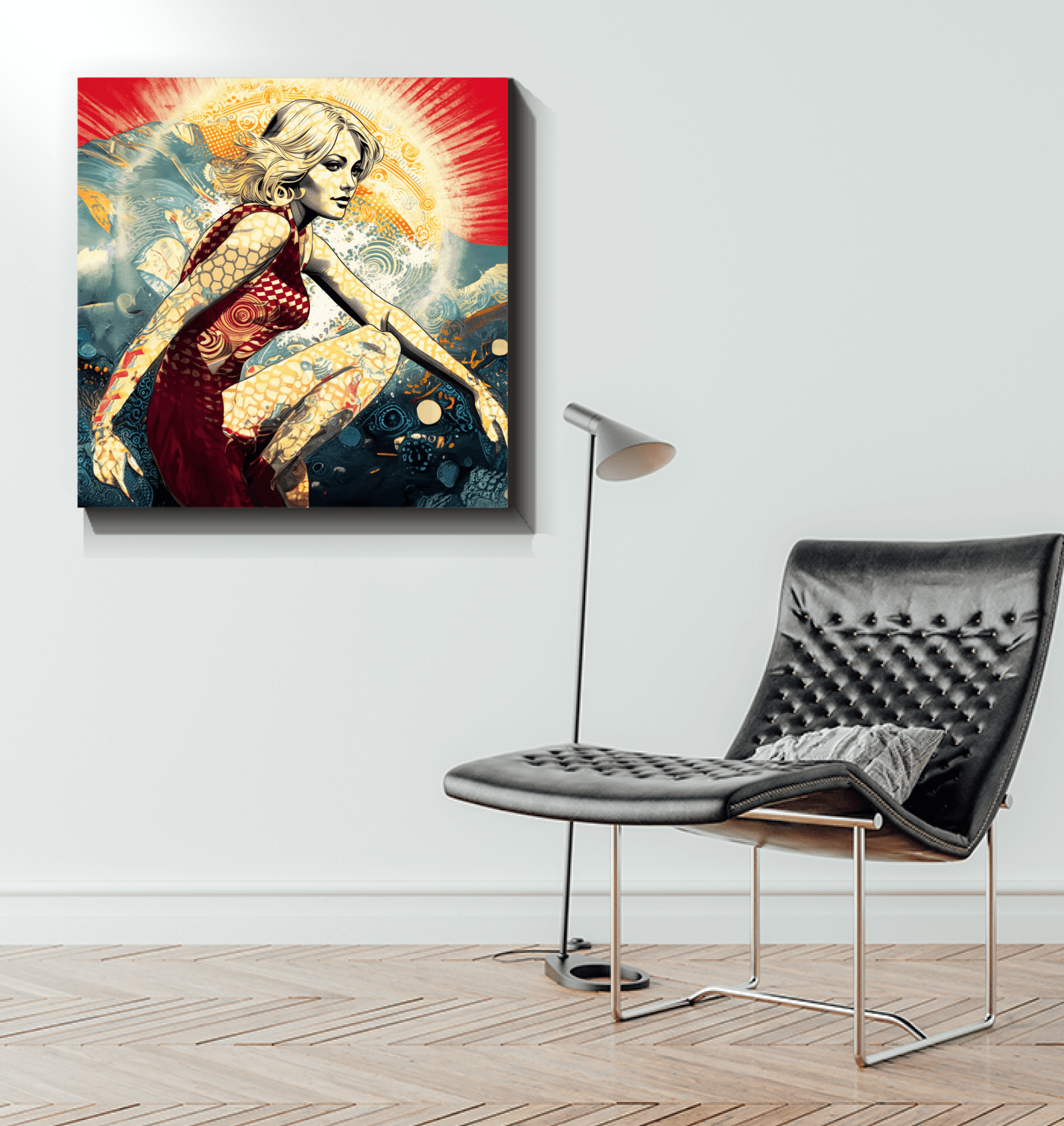 Surfing Odyssey Canvas Art Print - Beyond T-shirts