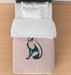Elegant Feline Fantasy Duvet Cover