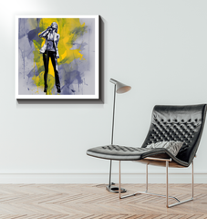 Ethereal Embrace Minimalist Abstract Wrapped Canvas