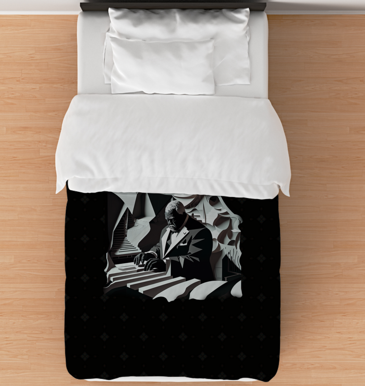 Vinyl Grooves Duvet Cover