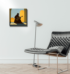 Sitar Serenade Canvas Art - Beyond T-shirts