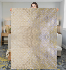 Sateen Stride Texture Sherpa Blanket