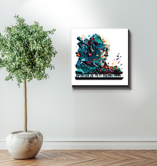 Bassline Brilliance Musical Wrapped Canvas