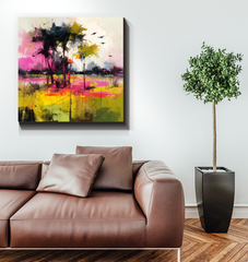 Sunset Splendor Landscape Wrapped Canvas