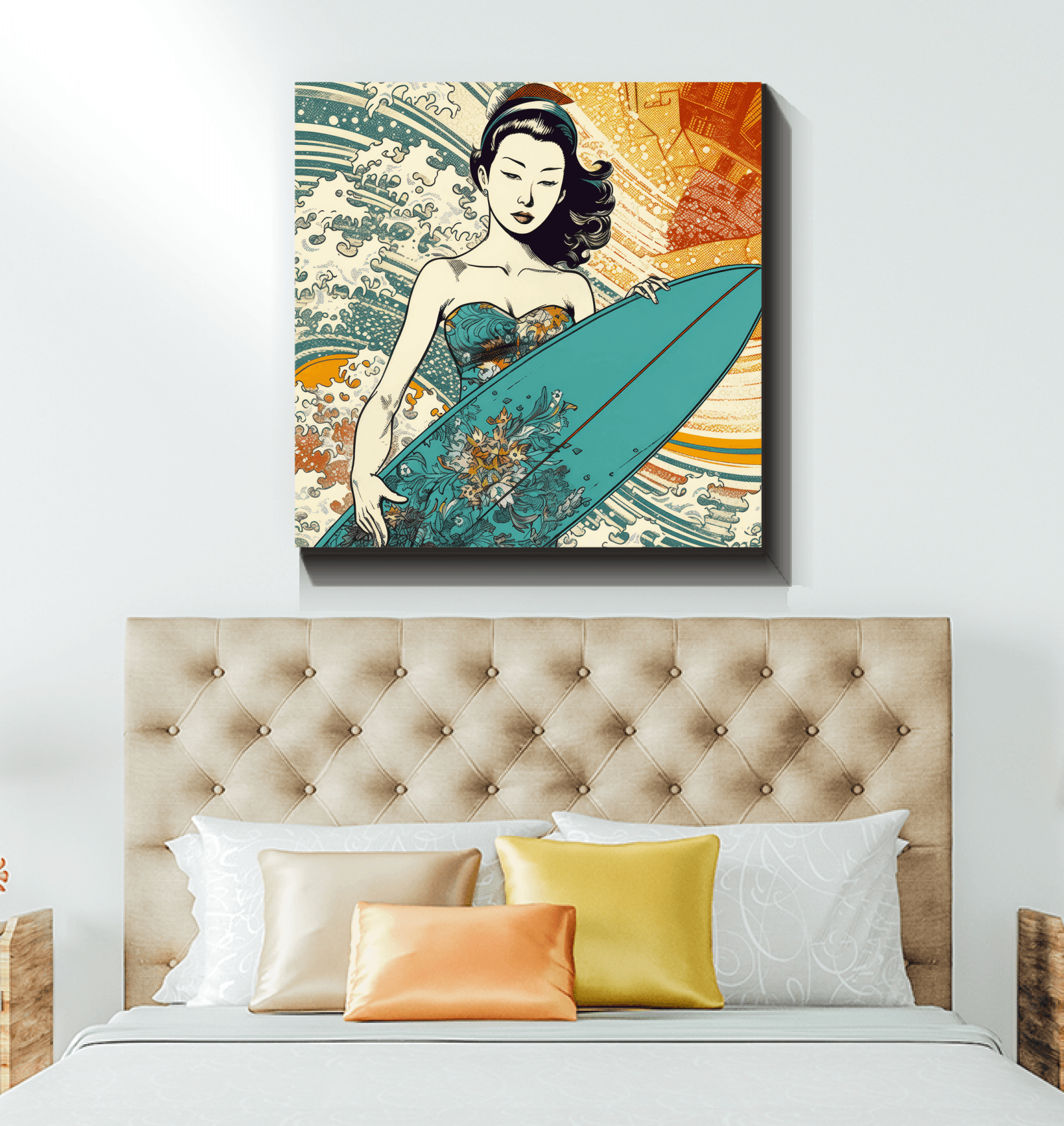 Surfing 1 39 Wrapped Canvas - Beyond T-shirts