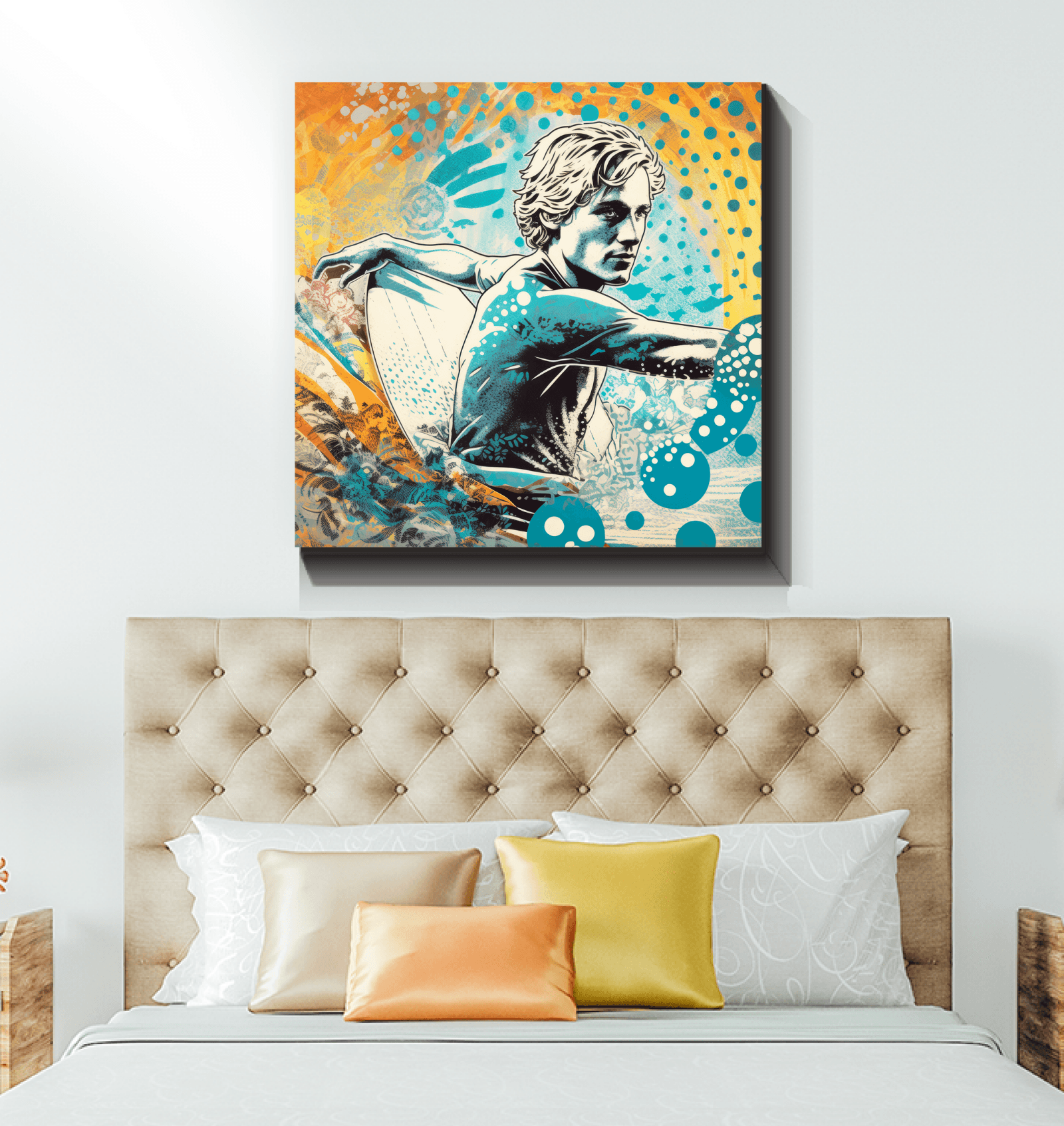 Surfing 1 34 Wrapped Canvas - Beyond T-shirts