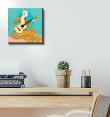 Vibrant petunia art piece for home decor