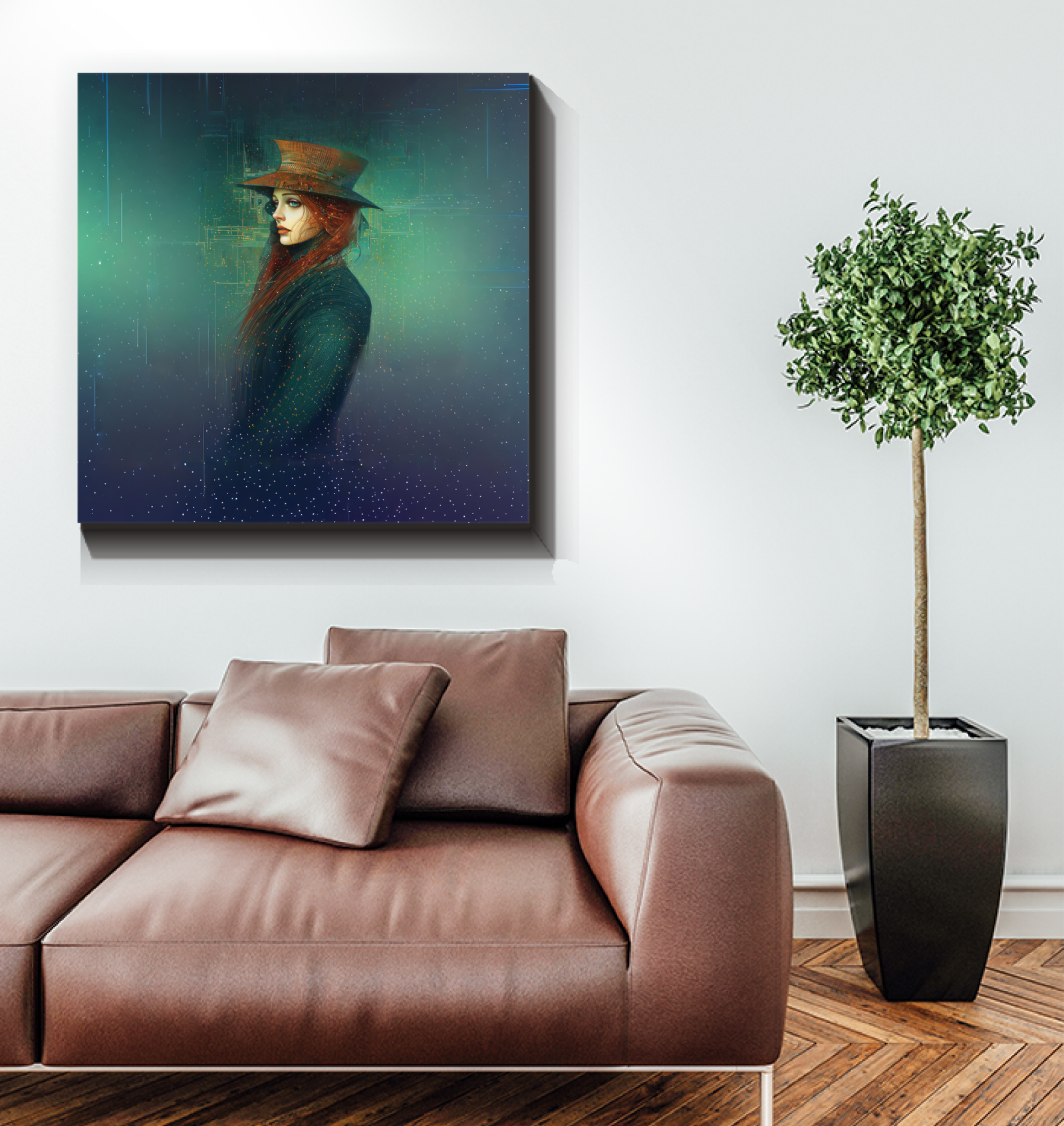 Ethereal Essence Wrapped Canvas - Adds Tranquility to Living Space