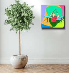 Drummer 1 Wrapped Canvas - Beyond T-shirts