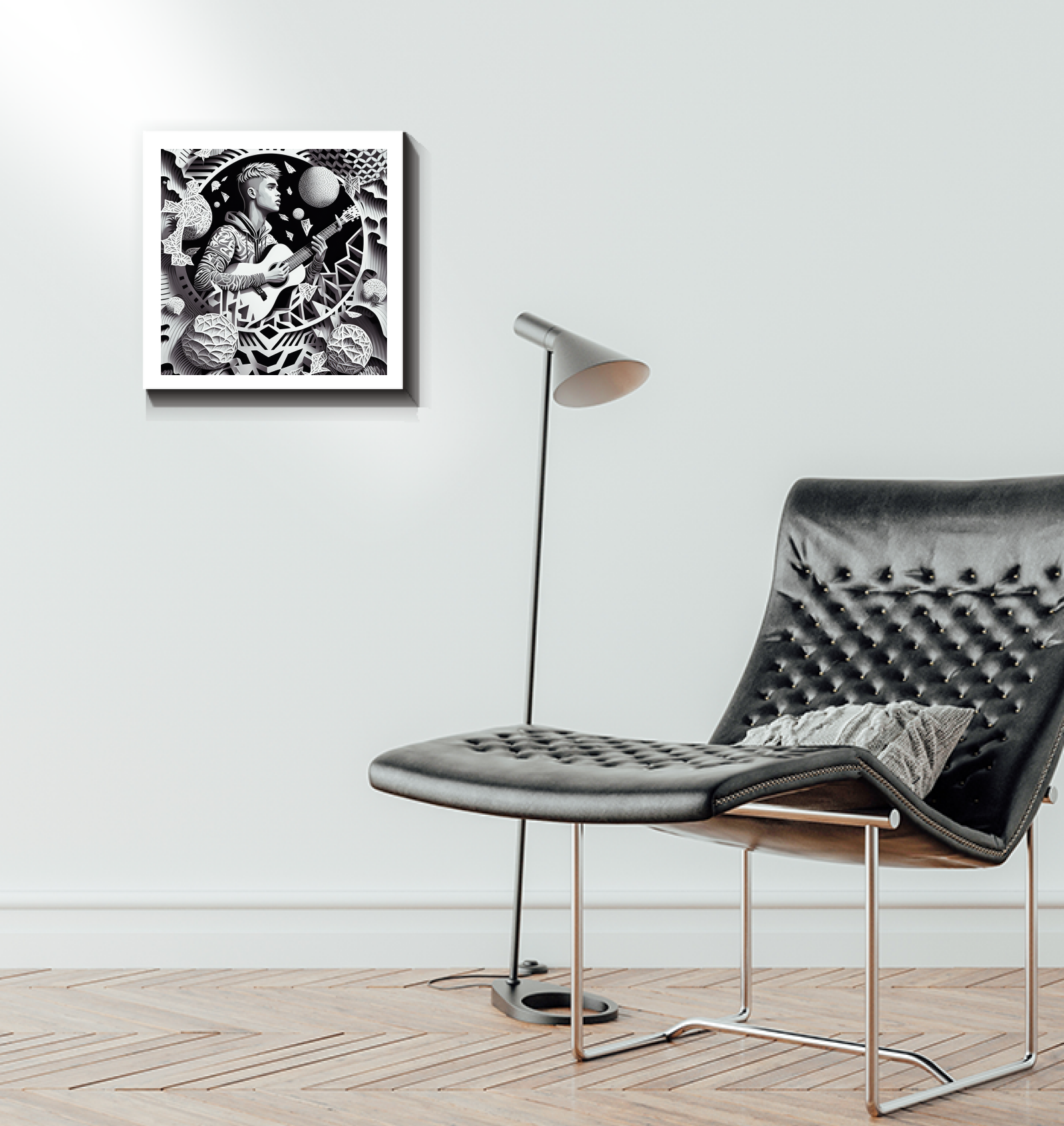 Elegant Wrapped Canvas Featuring Siren Songs Design