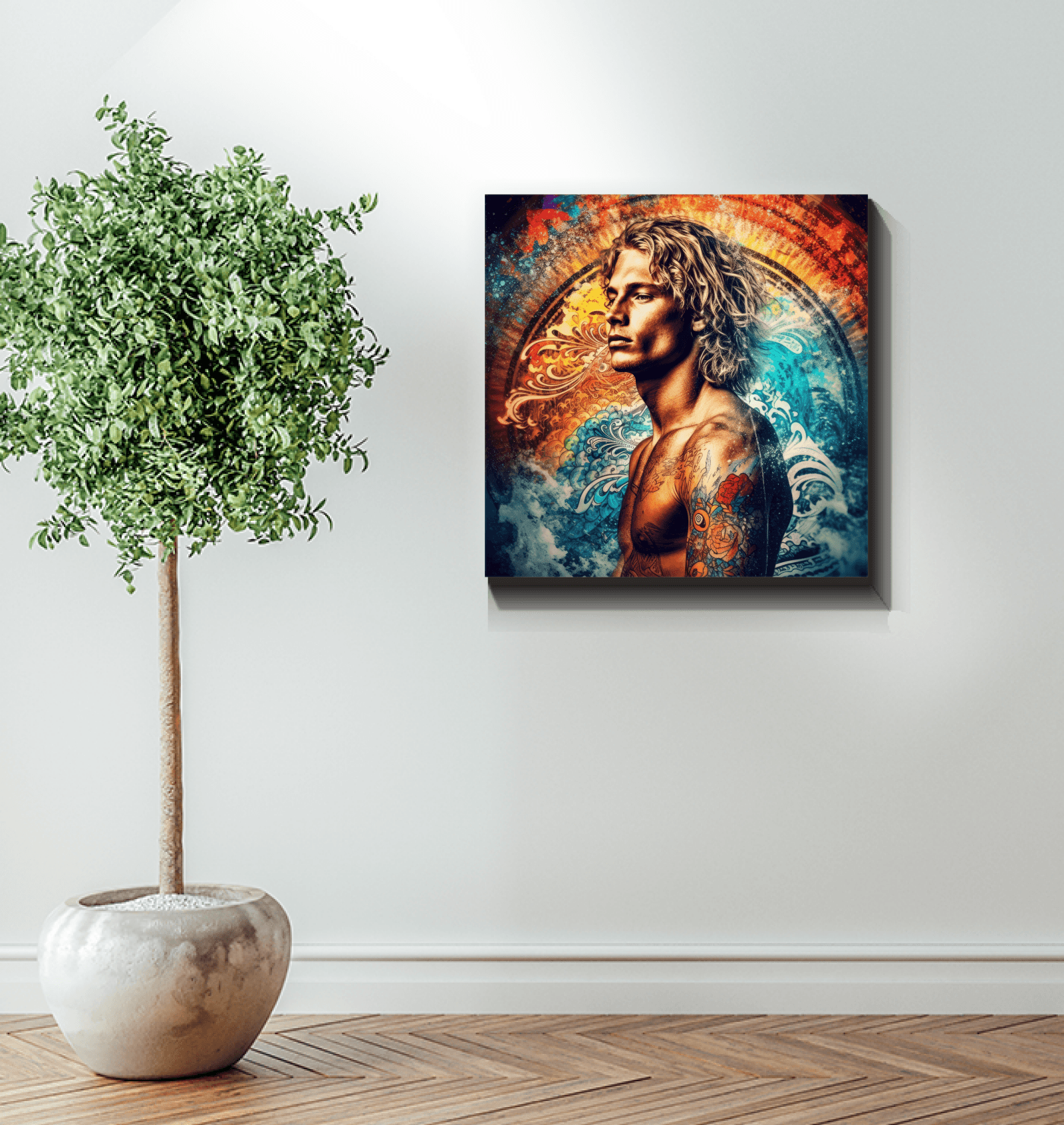 Surfing Dreamscapes Canvas Art Print - Beyond T-shirts